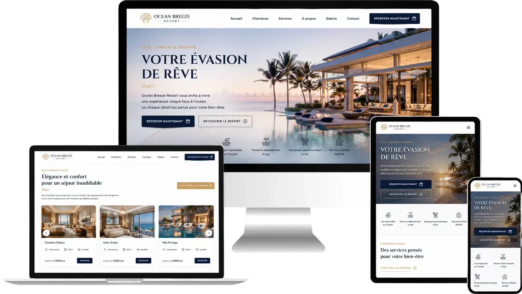Mockup Ocean Breeze Resort
