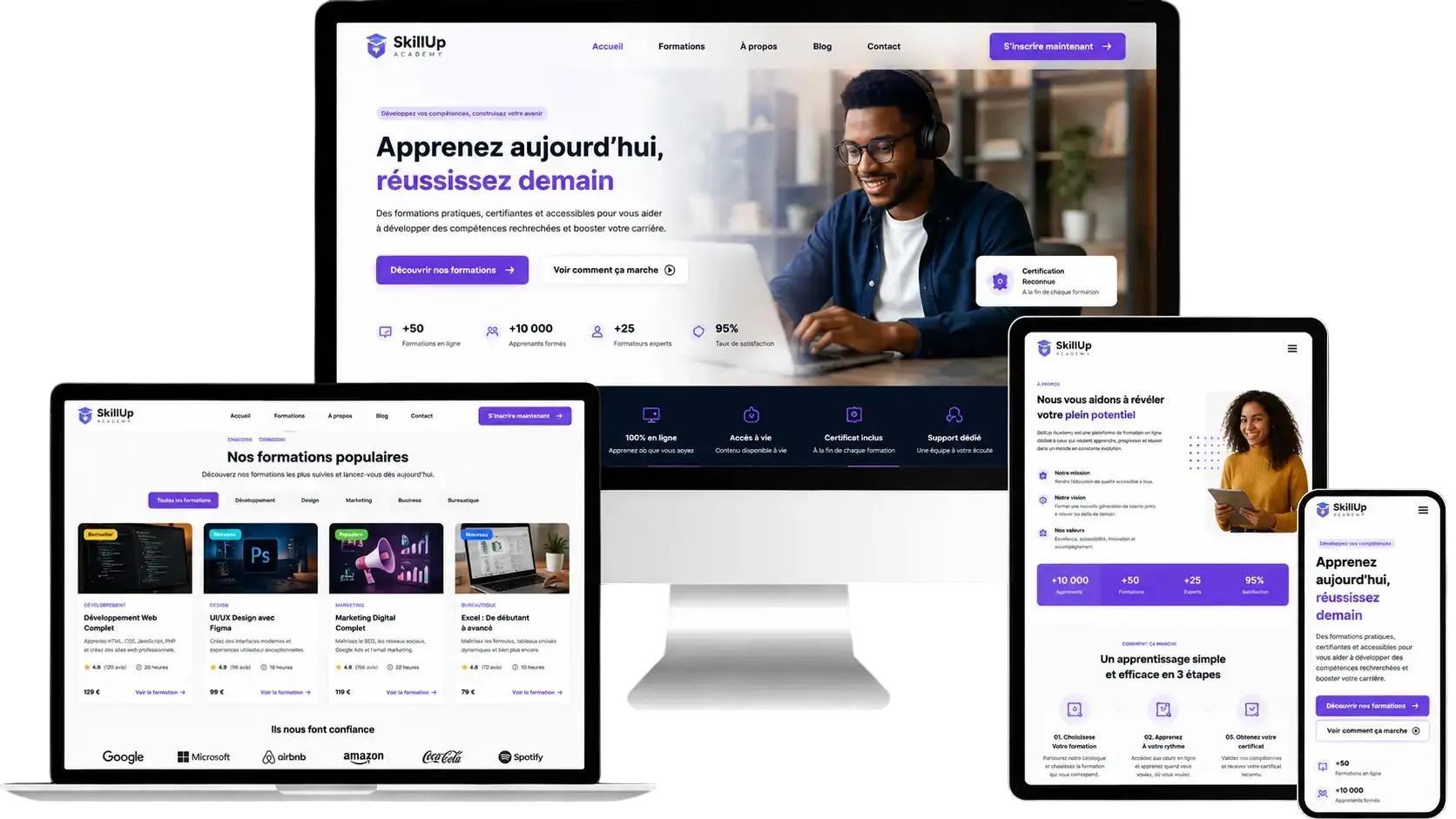 Mockup SkillUp Academy